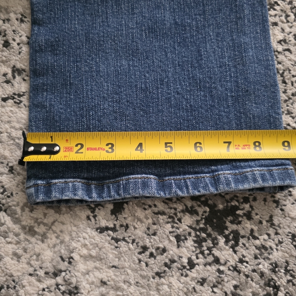 Vintage Lands End Original Fit Boot Leg Jeans Blue Womens Size 10 Cotton Western - Picture 8 of 8